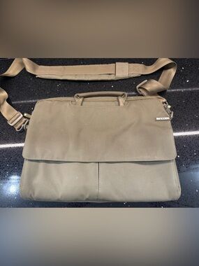 Incase Olive Messenger Bag with Adjustable Strap